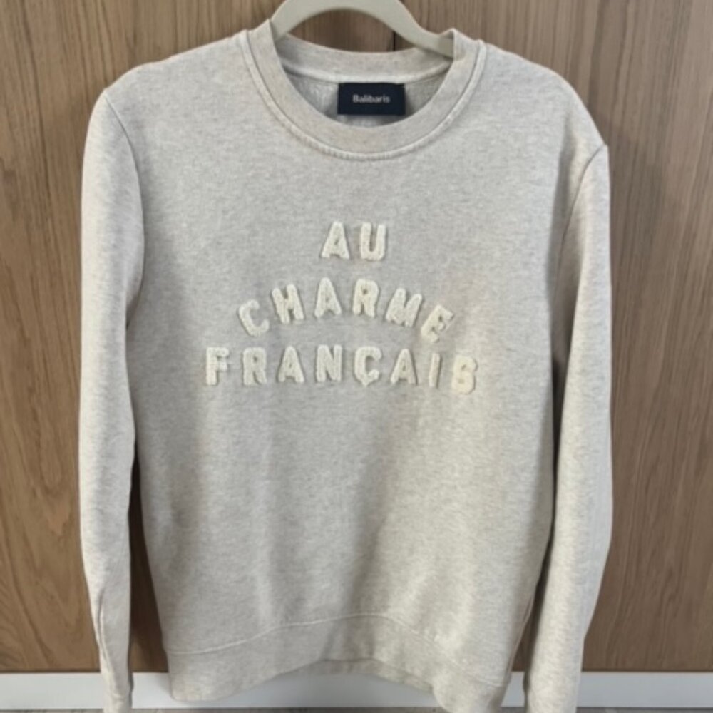 Mens Balibaris "Au Charme Francais" Crewneck - Size Small